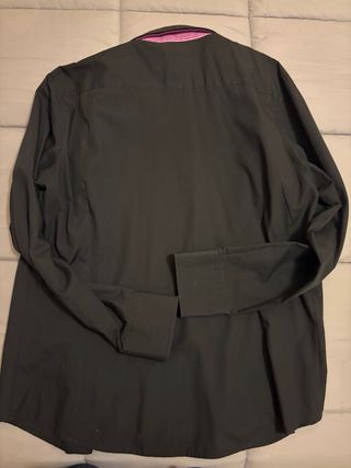 Camisa SINIGUAL Negra y Rosa Hombre Talla XXL