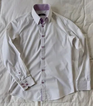 Camisa de vestir blanca Celio hombre