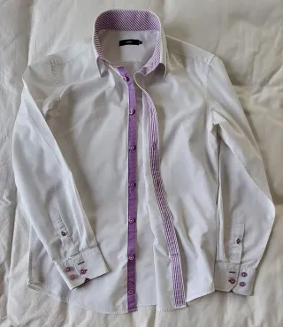 Camisa de vestir blanca Celio hombre