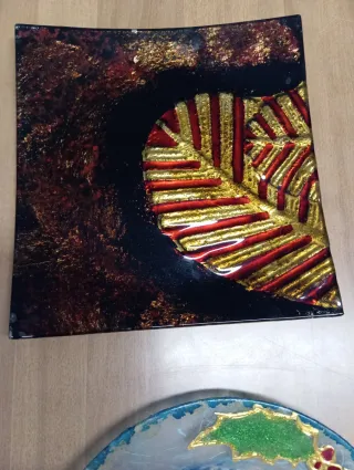 Set 3 piatti decorativi natalizi