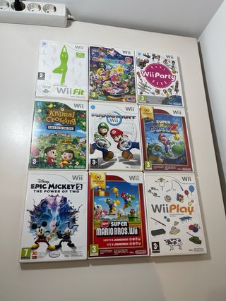 Nintendo Wii con giochi e accessori