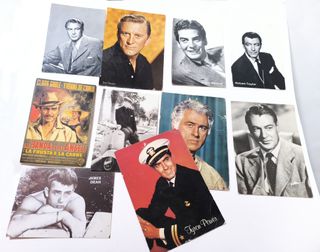 Lotto cartoline vintage Hollywood anni 50-60