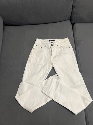 Pantalón vaquero blanco Talla 38
