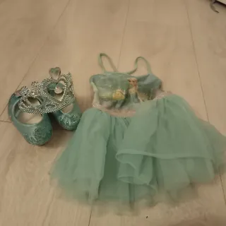 Disfraz Tutú Frozen, Zapatos y Tiara