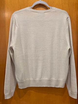 Conjunto Zara cardigan y camiseta beige - talla L