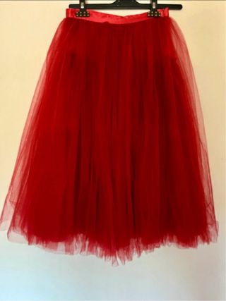 Falda tul Coosy rojo.