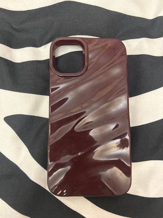 Custodia iPhone 11 Marrone Ondulata