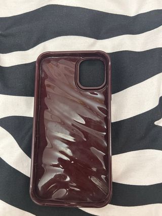 Custodia iPhone 11 Marrone Ondulata