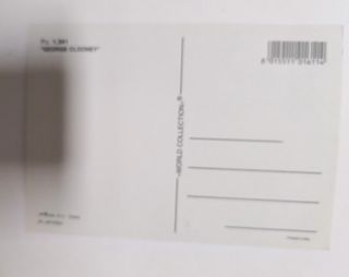 Cartolina George Clooney