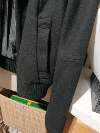 Bomber de paño Zara Negra Talla M