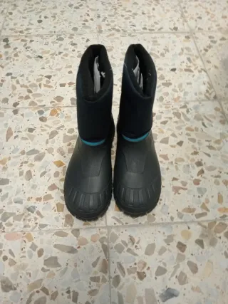 Botas Nieve Niño Talla 36/37 Negra/Azul