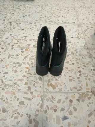 Botas Nieve Niño Talla 36/37 Negra/Azul