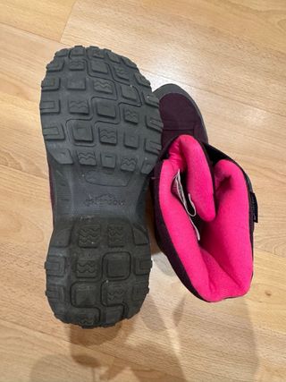 Botas de nieve infantiles moradas