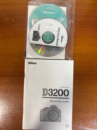 Manual y Discos Nikon D3200 Español