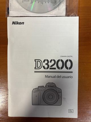 Manual y Discos Nikon D3200 Español