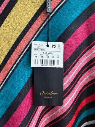 Jersey fino October multicolor talla M