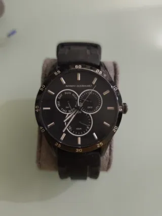 Reloj Adolfo Dominguez Negro y Plateado 62103