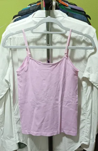 Top tirantes rosa claro Talla S/M