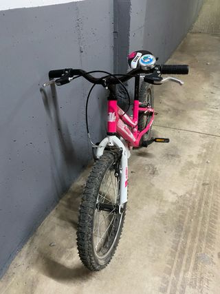 Bicicleta infantil 18 pulgadas rosa