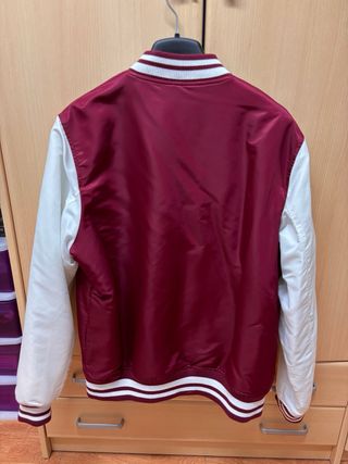 Chaqueta Bomber Harvard L Roja y Blanca