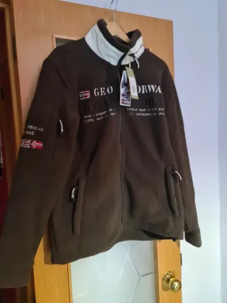 Chaqueta Geographical Norway Marrón M (Nueva)
