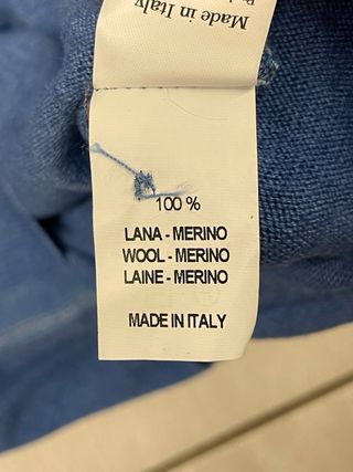 Hi Band Cardigan Lana Merino Blu