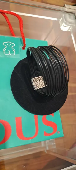 Pulsera Tous Africa Negra y Plateada