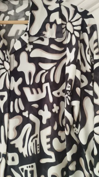 Blusa larga estampada original