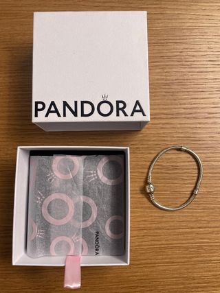 Pulsera Pandora Plata 6 cm diámetro