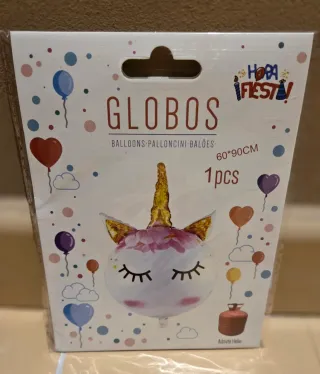 Pack Fiesta Unicornio: Platos, Servilletas y Globo