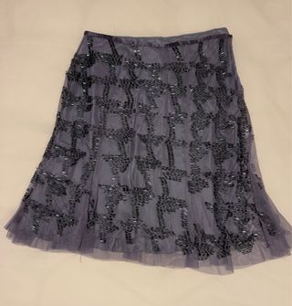 Falda Purificación García Talla 46 Lila