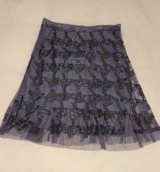 Falda Purificación García Talla 46 Lila