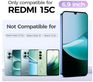 2 Protezioni Schermo per Xiaomi Redmi 15C 4G