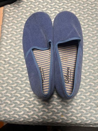 Zapatillas casa mujer Cabrera azul