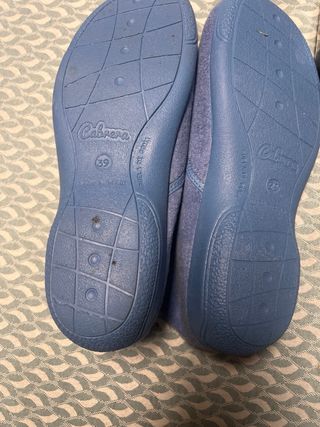 Zapatillas casa mujer Cabrera azul