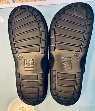 Ciabatte Uomo N.45 Grigio/Nero