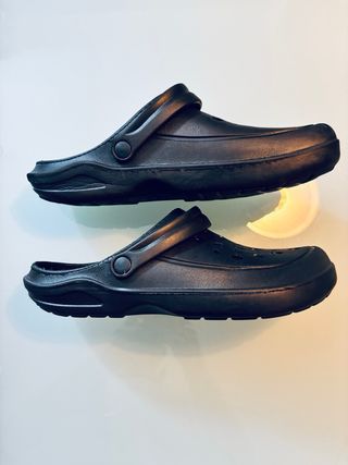 Ciabatte Uomo N.45 Grigio/Nero