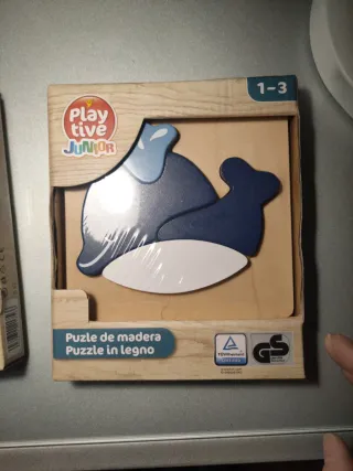 Puzzles de Madera Playtive Junior (Pato y Delfín)