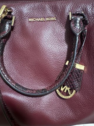 Bolso Michael Kors Piel Rojo Serpiente