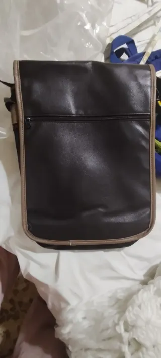 Bolso de piel multicolor