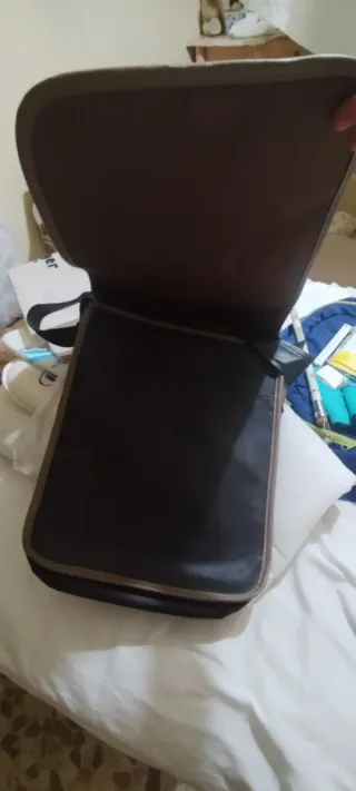 Bolso de piel multicolor