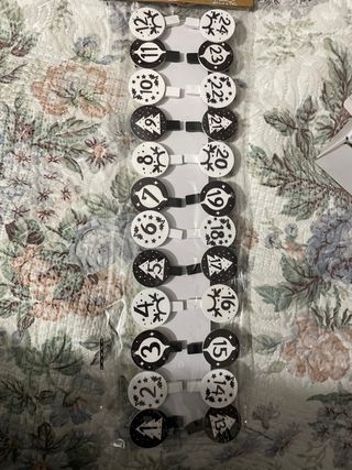 Mollette per calendario avvento