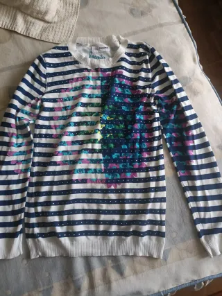 Jersey rayas y flores