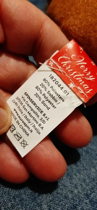 Orsetto natalizio fermaporta scozzese