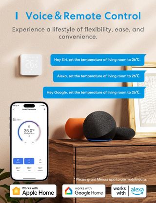 Meross Termostato Inteligente WiFi, Termostato de