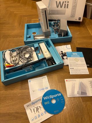 Nintendo Wii con scatola originale + Wii Sports