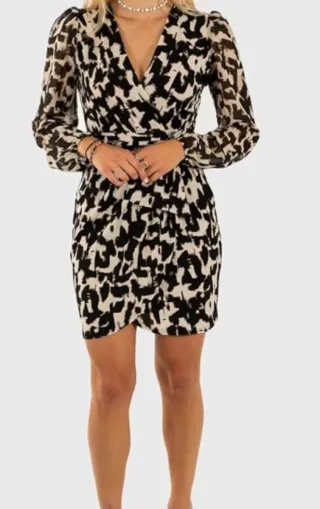 Vestido estampado mujer