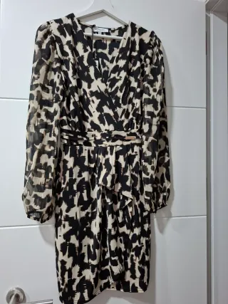 Vestido estampado mujer