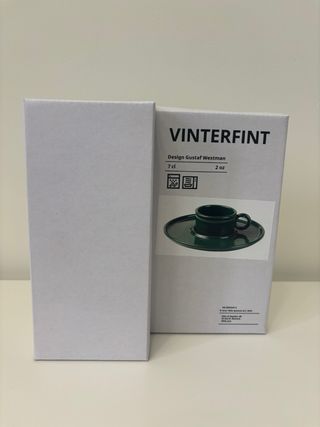 Taza y plato IKEA Vinterfint Gustaf Westman verde