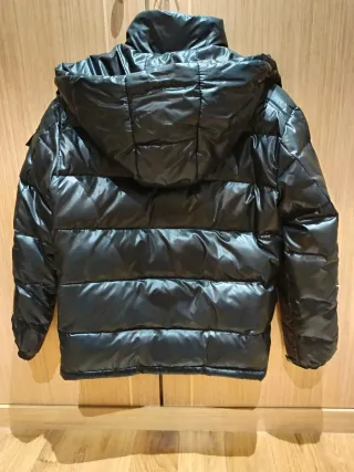 Plumas negra capucha desmontable Talla S